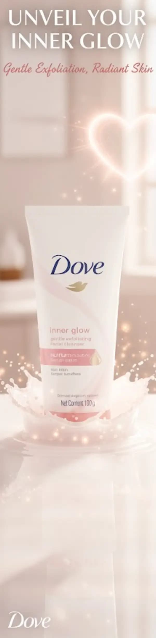 Dove Inner Glow Gentle Exfoliating Facial Cleaner