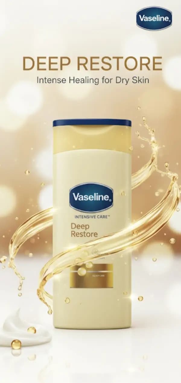 Vaseline Intensive Care Deep Restore Lotion.