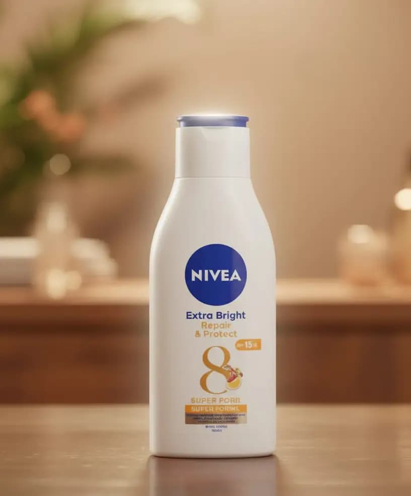 NIVEA Extra Bright Repair & Protect body lotion.
